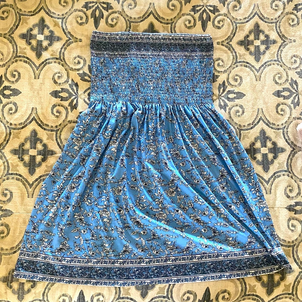 Women’s Boho Summer Dress, Beach Cover ups, Floral Swing Sundress